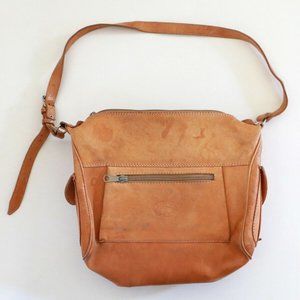 Vintage Chaco Tan Leather Shoulder Bag